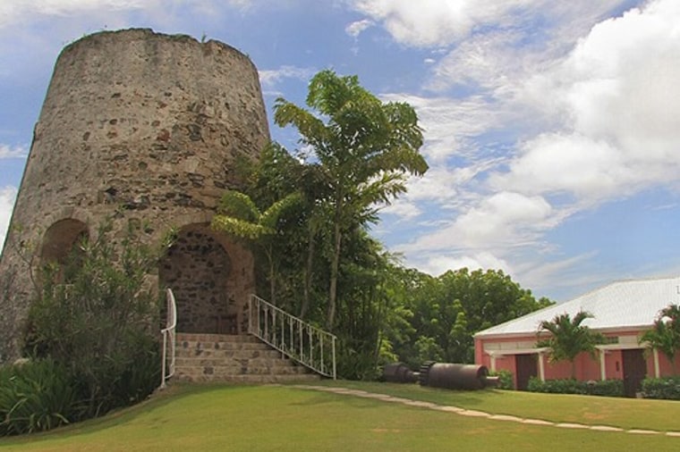 A sugar mill dating to the early 1700s is a favorite for weddings and receptions at The Buccaneer resort in St. Croix.